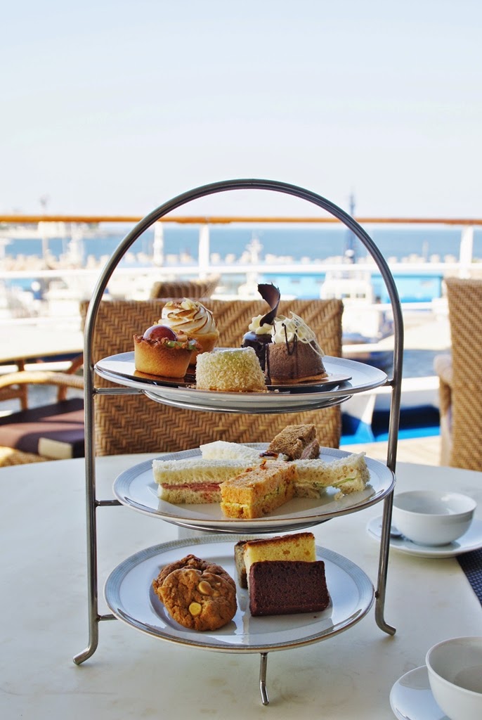 Afternoon tea Silversea luxury cruise