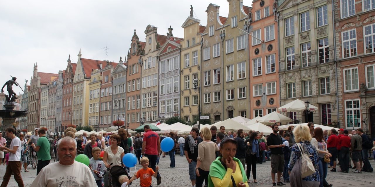 Rolig formiddag i gamlebyen, Gdansk