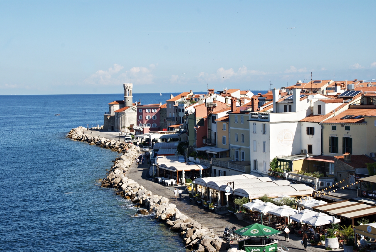 Utsikt Piran, Slovenia