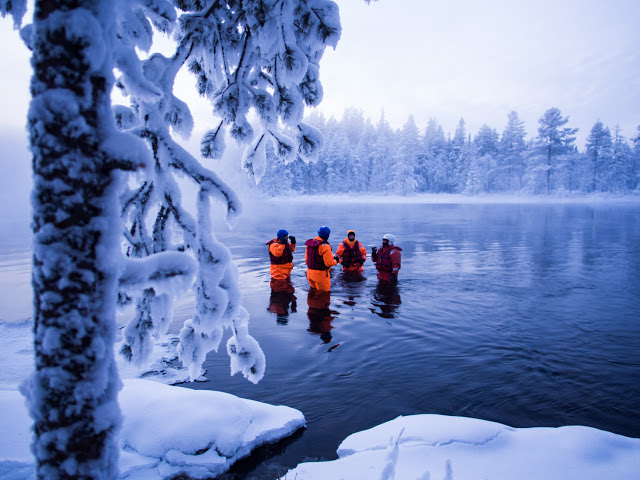 5 below freezing point, fun adventures in Ruka