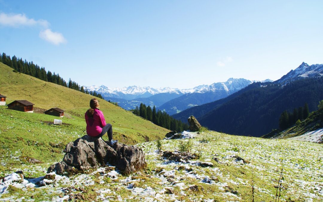 På biltur gjennom Vorarlberg i Østerrike