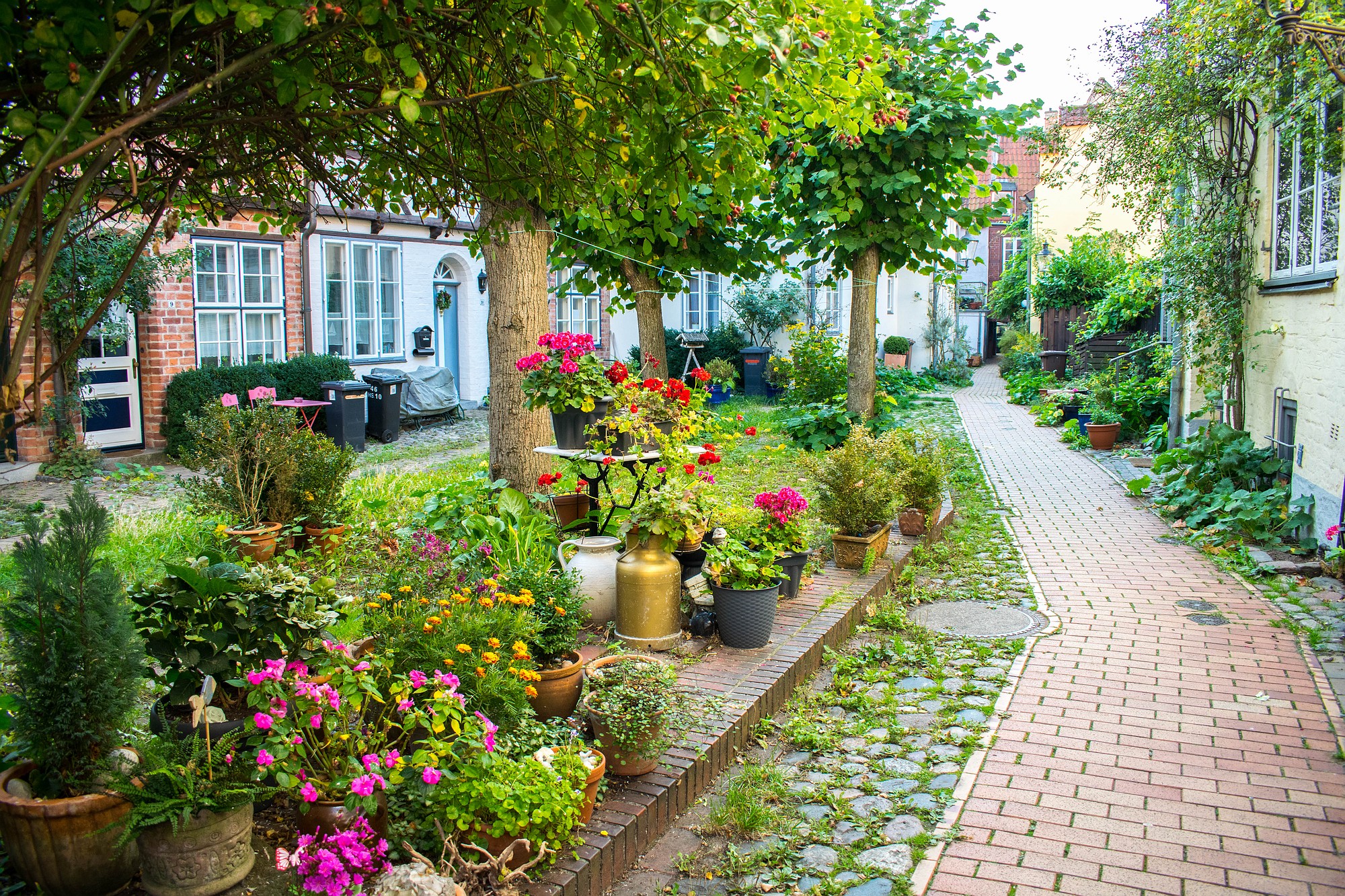 Bakgård i Lübeck