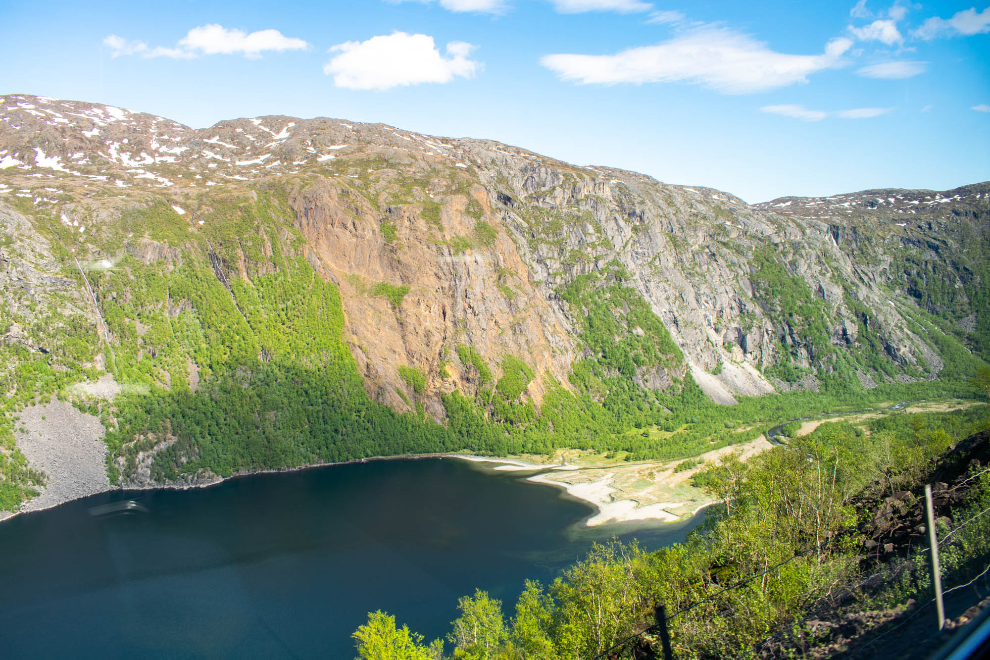 Utsikt til rombaksbotn fra Ofotbanen