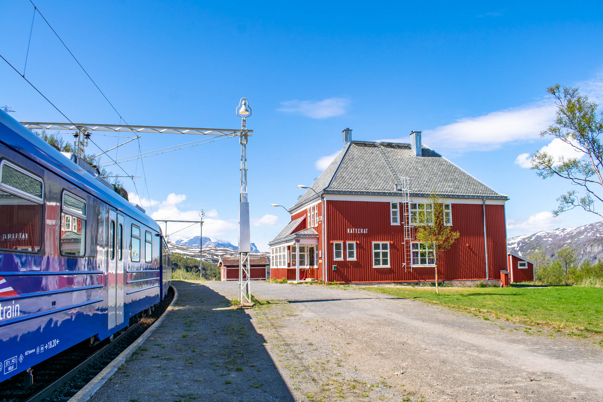 Katterat stasjon langs Ofotbanen