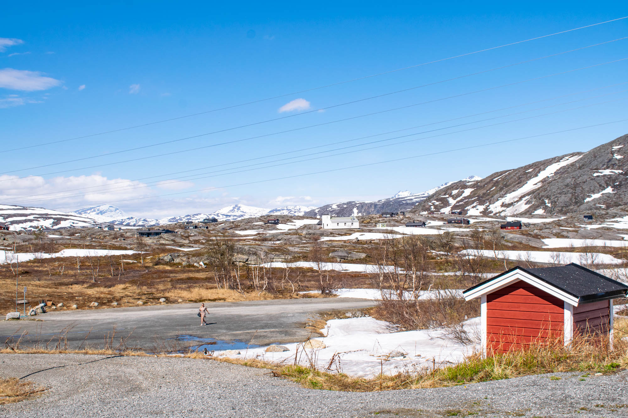 Ved Bjørnfjell stasjon langs Ofotbanen