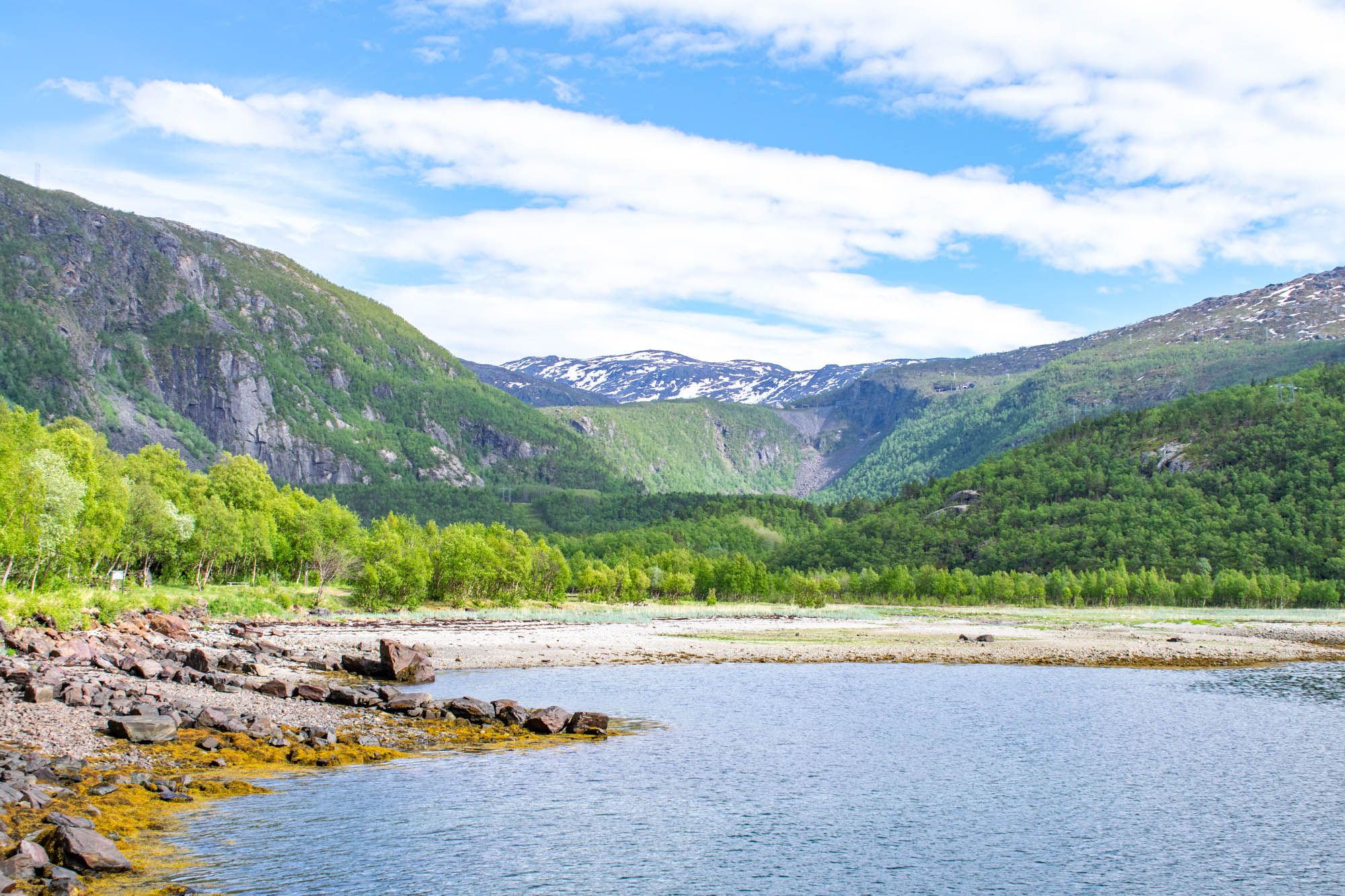 Rombaksbotn idag når landsbyen er borte